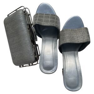 Elegant Gray Women's Slide Sandals
